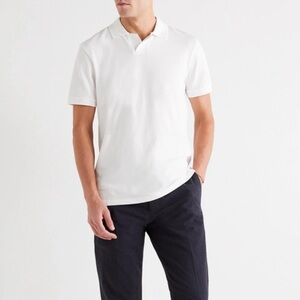 White Polo Shirt Club Monaco